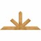 Ekena Millwork Saratoga Rough Sawn Timber Gable Bracket, Western Red Cedar, 72"W x 33"H x 2"D x 6"F, 11/12 Pitch GBW072X33X0206SAR00RWR - alternate 1